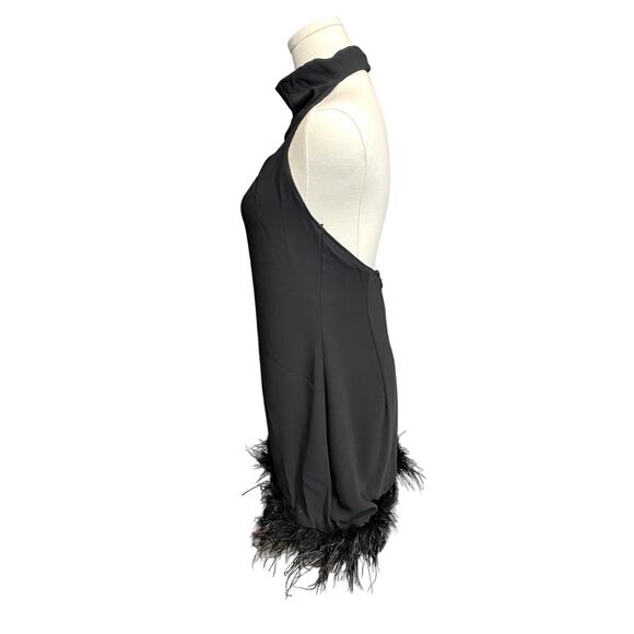 $361 Amanda Uprichard Lunaria Mini Dress Black Size XS - Picture 5 of 8